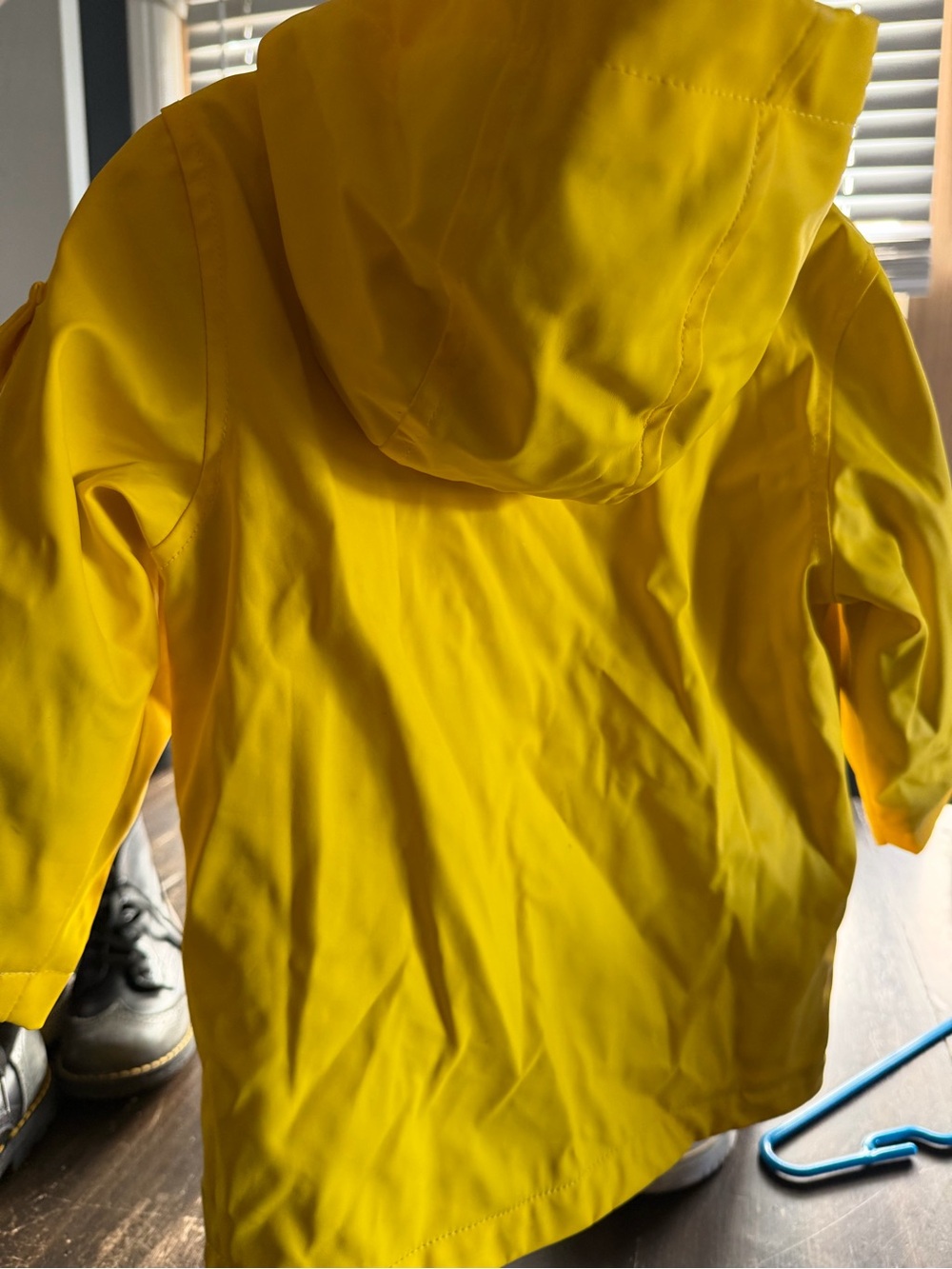Kids Waterproof Hooded Rain Jacket - Yellow